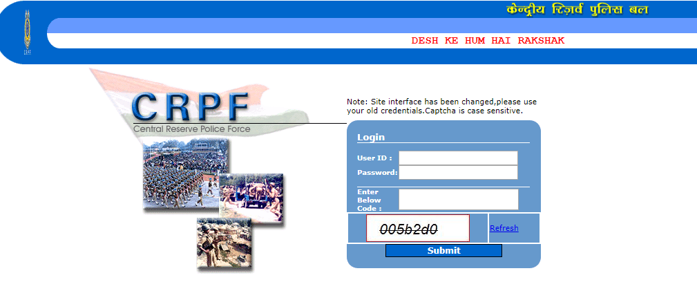crpf official website